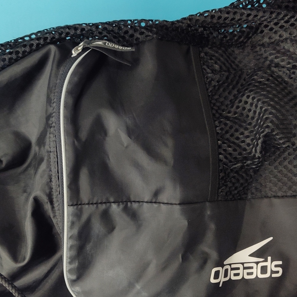 Speedo Black Mesh Drawstring Backpack - image 5